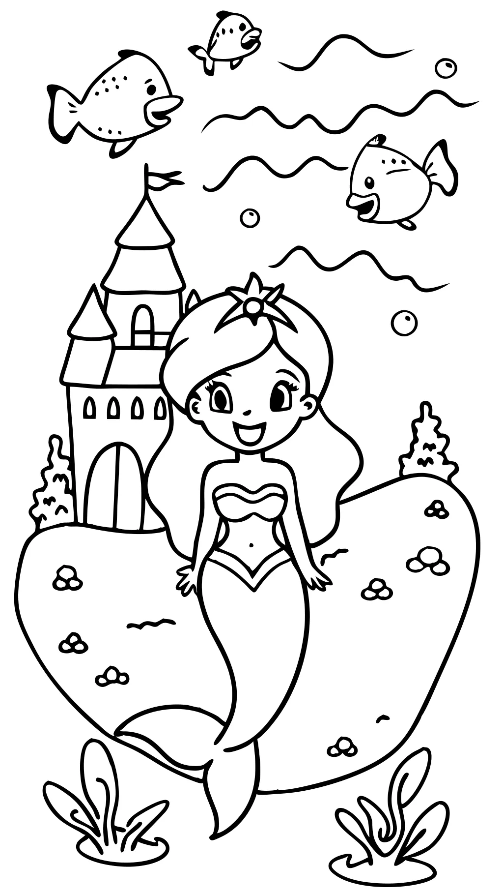 Páginas para colorear de Disney Ariel